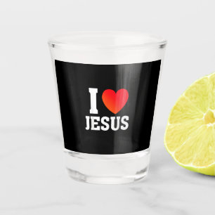 I Love Jesus Shot Glass