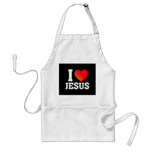 I Love Jesus Standard Apron