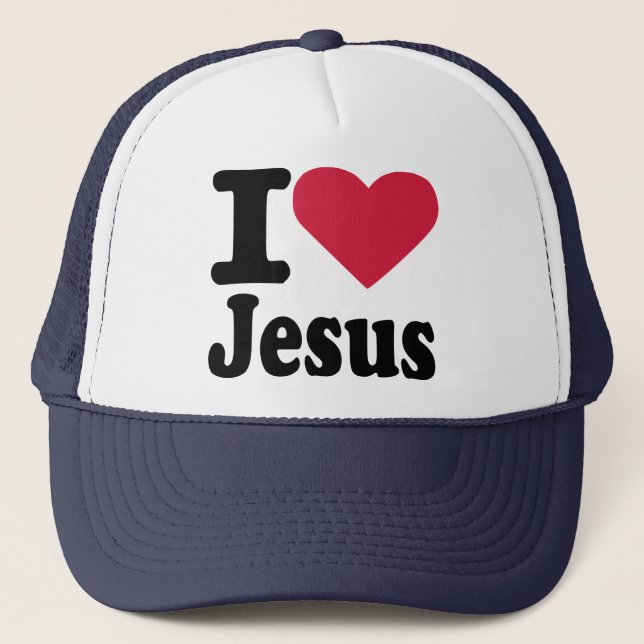 I love Jesus Trucker Hat (Front)