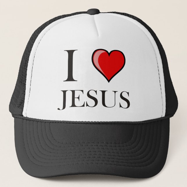 I Love Jesus Trucker Hat (Front)