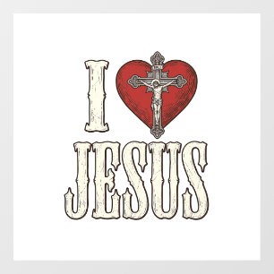 I Love Jesus Vintage Engraving Faith Shirt Design_