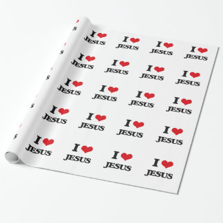 I Love Jesus Wrapping Paper