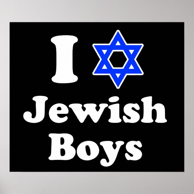 I Love Jewish Boys Poster (Front)
