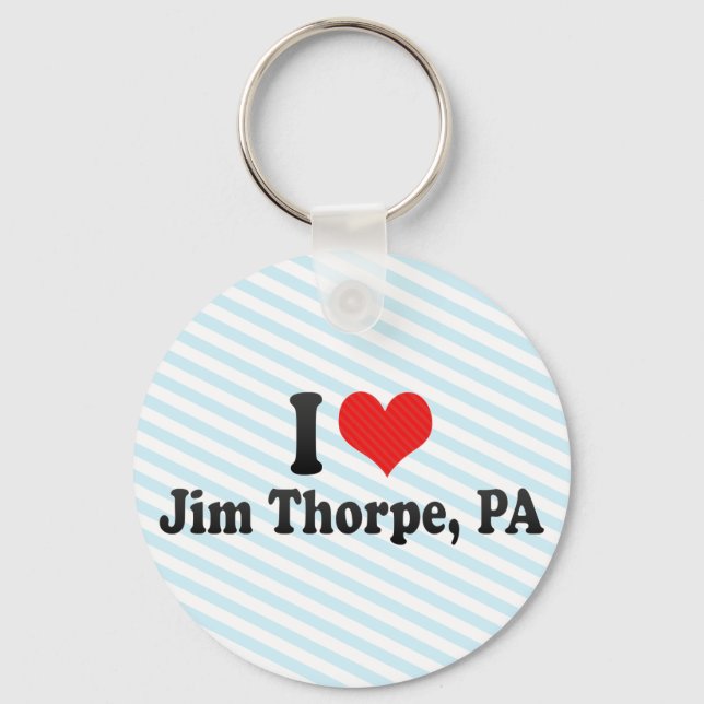 I Love Jim Thorpe, PA Key Ring (Front)
