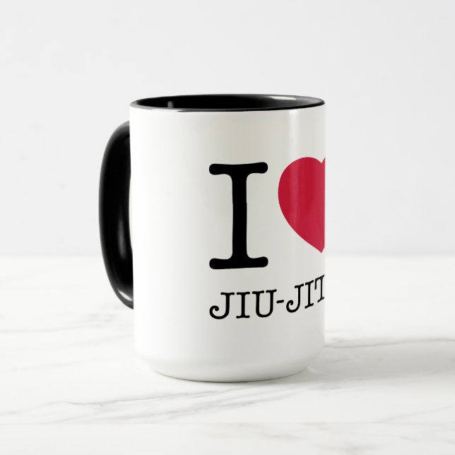 I LOVE JIU JITSU MUG (Front Left)