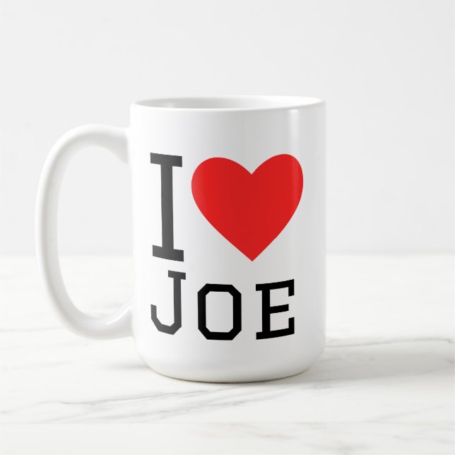 I love joe coffee mug (Left)