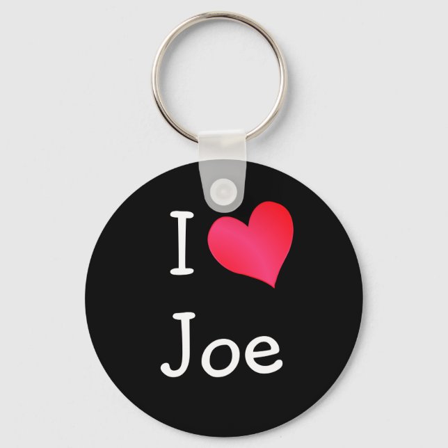 I Love Joe Key Ring (Front)