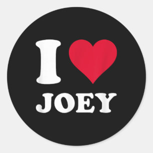 I Love Joey Classic Round Sticker