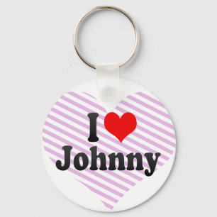 I love Johnny Key Ring