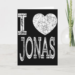 I Love Jonas Valentine Boyfriend Son Boy Heart Hus Card