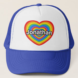 I love Jonathan. I love you Jonathan. Heart Trucker Hat