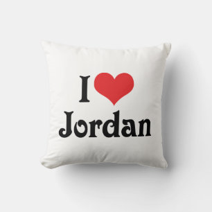 I Love Jordan Cushion