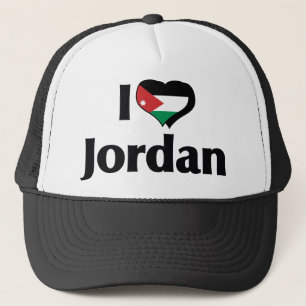I Love Jordan Flag Trucker Hat