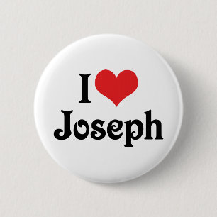 I Love Joseph 6 Cm Round Badge