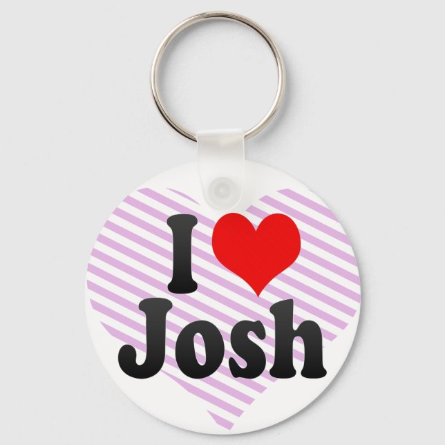 I love Josh Key Ring (Front)