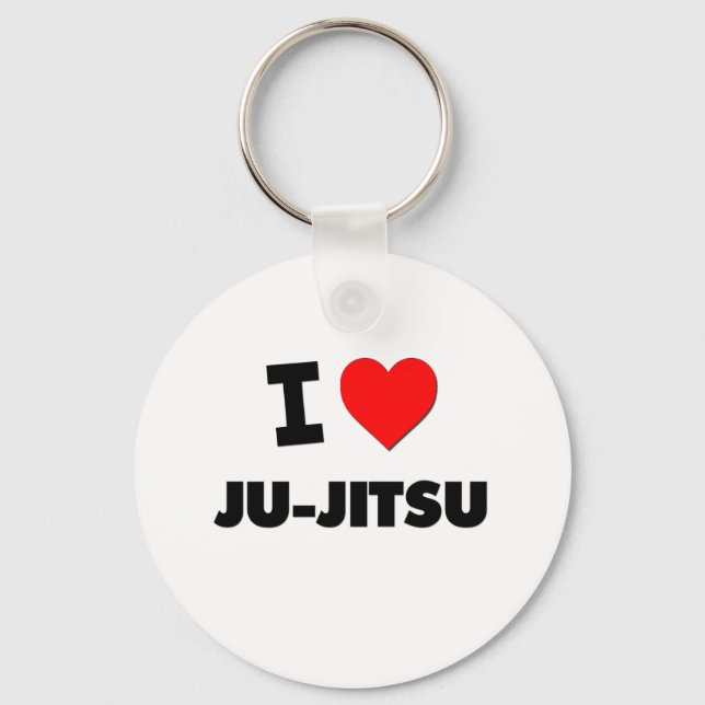 I Love Ju-Jitsu Key Ring (Front)