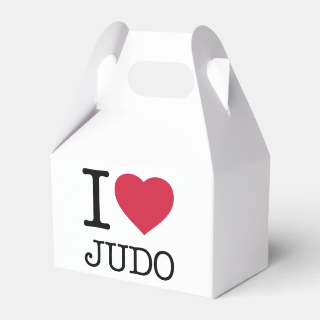 I LOVE JUDO FAVOUR BOX (Front Side)
