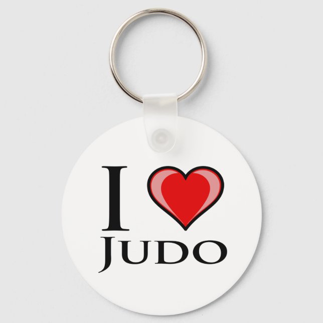 I Love Judo Key Ring (Front)