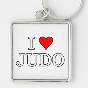 I Love Judo Key Ring