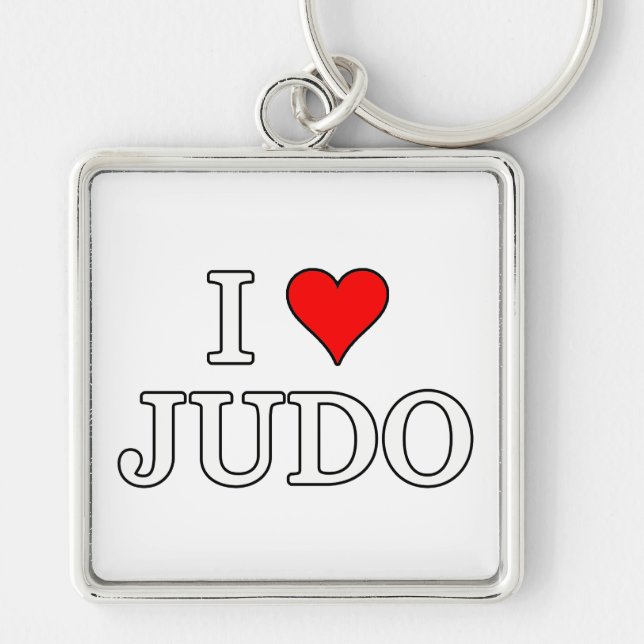 I Love Judo Key Ring (Front)
