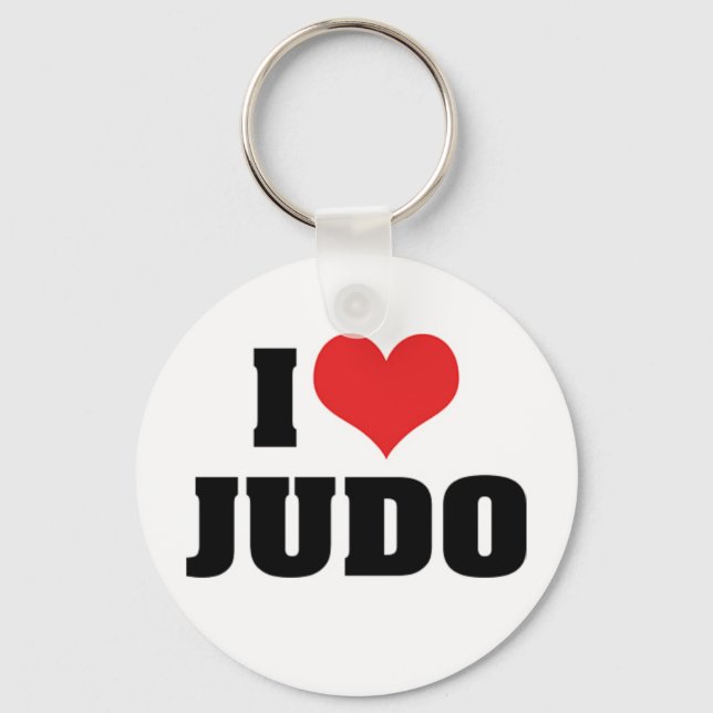 I Love Judo Keychain (Front)