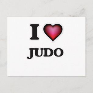 I Love Judo Postcard