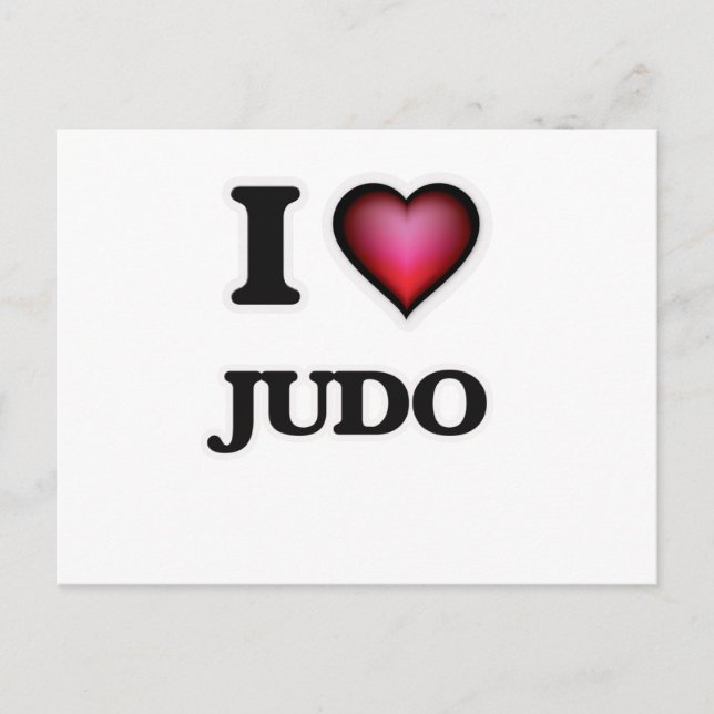 I Love Judo Postcard (Front)