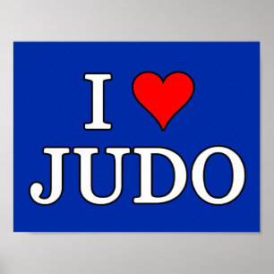 I Love Judo Poster