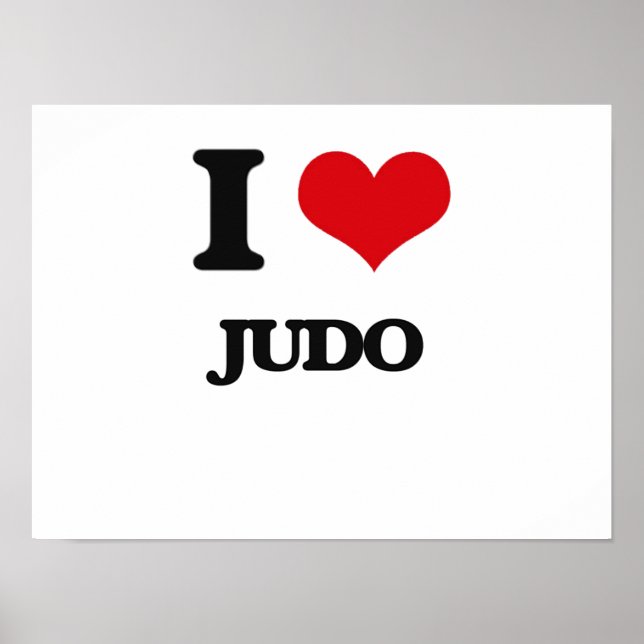 I Love Judo Poster (Front)