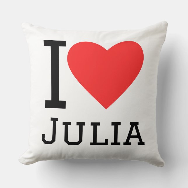 I love julia cushion (Front)