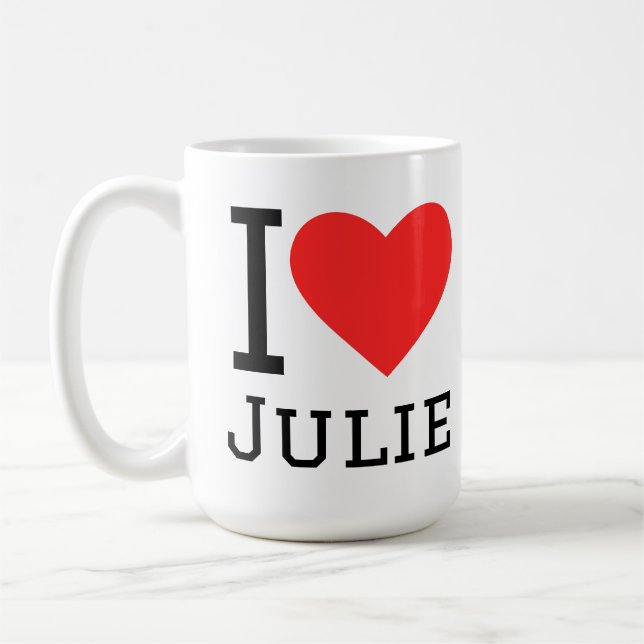 I love Julie  Coffee Mug (Left)