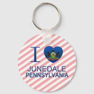 I Love Junedale, PA Key Ring