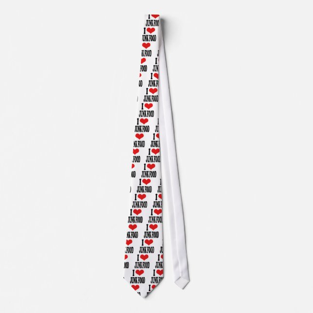 I Love Junk Food Tie (Front)