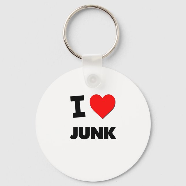 I Love Junk Key Ring (Front)