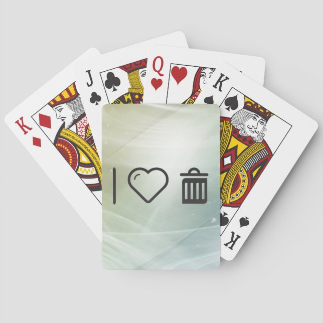 I Love Junk Playing Cards (Back)