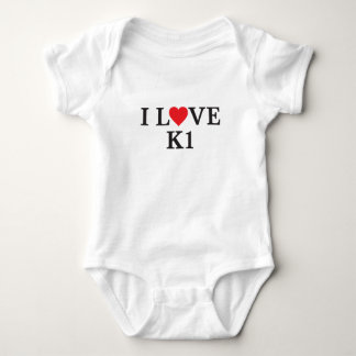 I Love K1 Baby Bodysuit