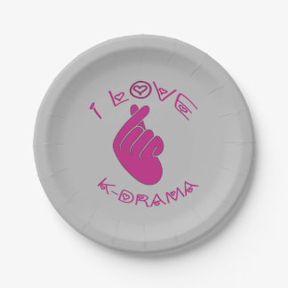 I love K-DRAMA        Paper Plate