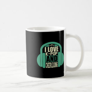 I Love K-pop And Cheerleading Coffee Mug