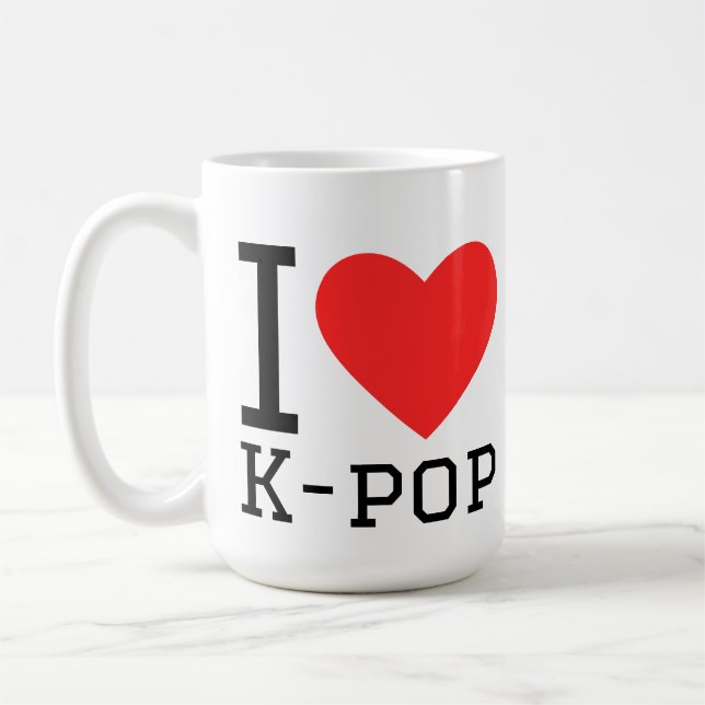 I love k-pop coffee mug (Left)