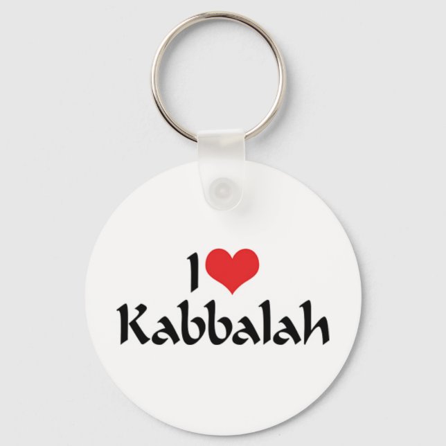 I Love Kabbalah Keychain (Front)