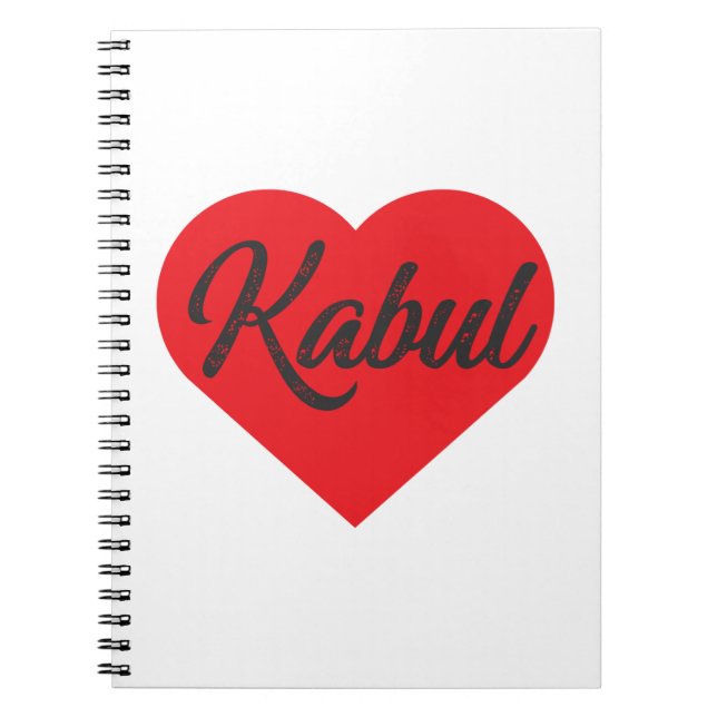 I Love Kabul - Afghanistan Notebook (Front)