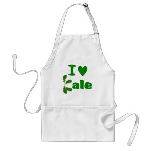I Love Kale (I Heart Kale) Vegetable/Gardener Standard Apron