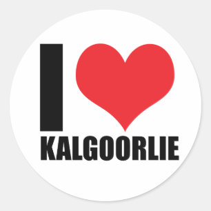 I love Kalgoorlie Classic Round Sticker