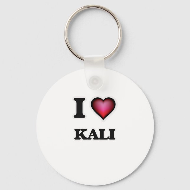 I Love Kali Key Ring (Front)