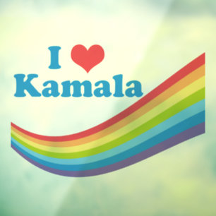 I Love Kamala Cute Election Rainbow
