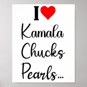 I Love Kamala Cute Shoes For President Election 20 Poster