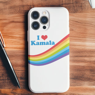 I Love Kamala Harris Cute Rainbow Political iPhone 16 Case