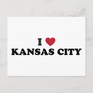 I Love Kansas City Kansas Postcard
