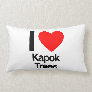 i love kapok trees lumbar cushion
