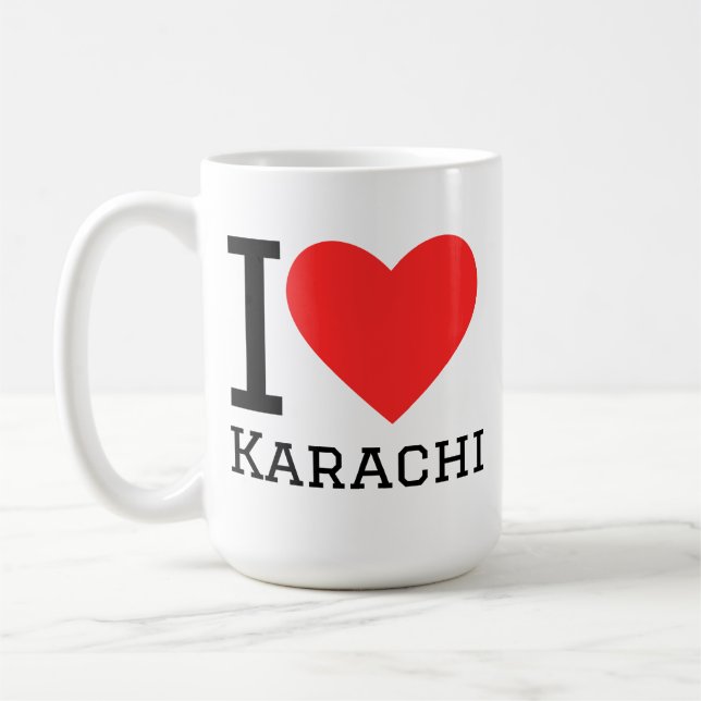 I love karachi coffee mug (Left)